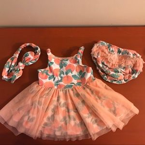 Catherine Malandrino Peach Dress with bloomers